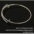 Bracelet ajustable en fil extensible pour femme